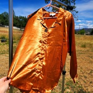 Copper Peter's and Ashley blouse copper 14 sz